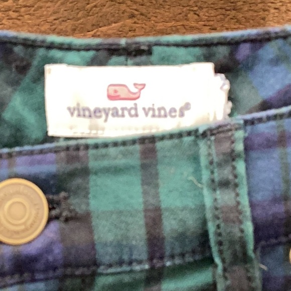 🍂 Vineyard Vines Blackwatch Plaid Pants – Size 10 - Picture 4 of 7